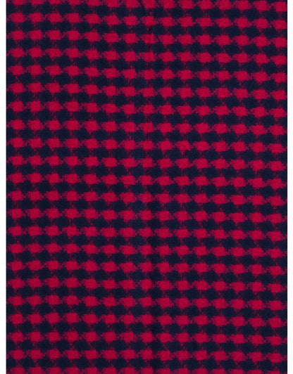 Red with Checkered Pattern, Autumn/Winter Scarf