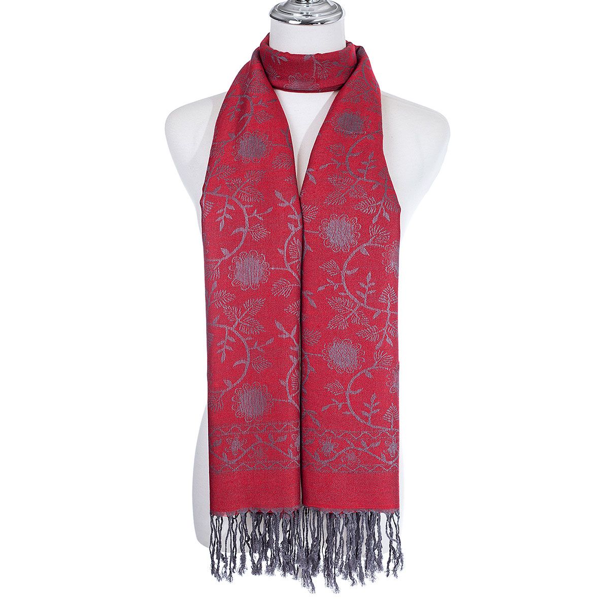 Scarf Pashmina feel Bright Red