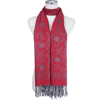 Scarf Pashmina feel Bright Red