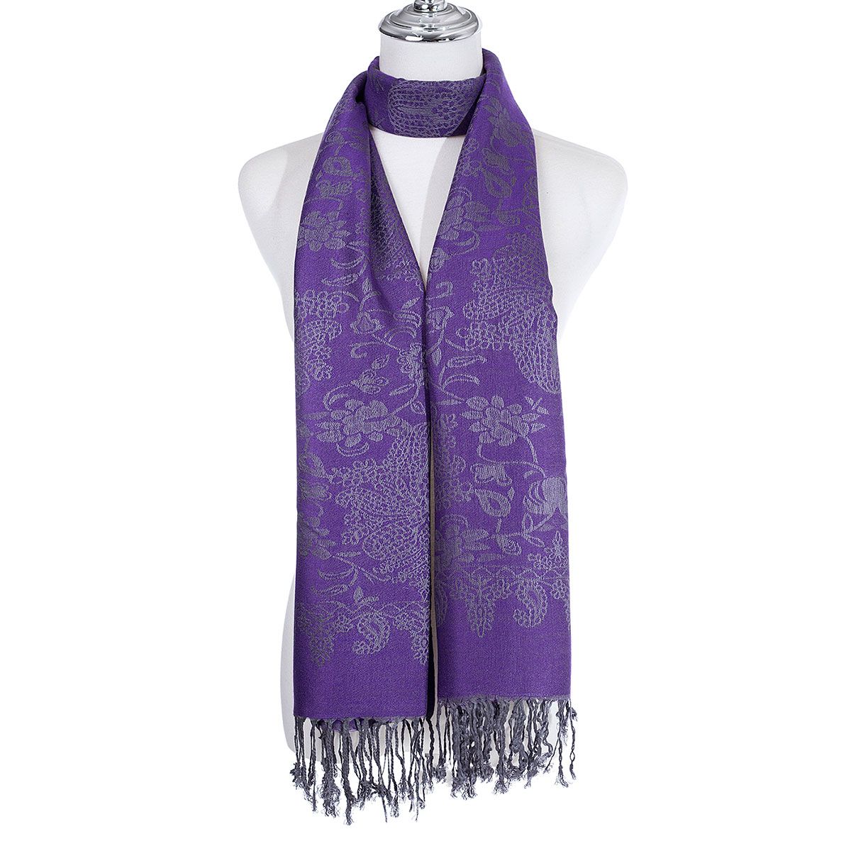 Scarf Pashmina feel, Purple Colour