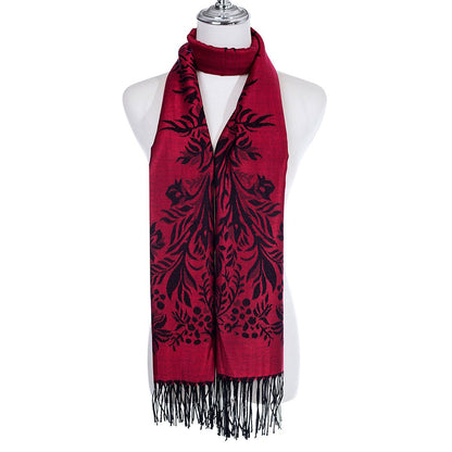 Scarf Red Colour, Pashmina feel